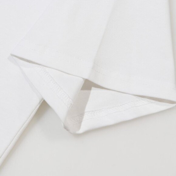 Thug Club Minimalist White T Shirt With Subtle Graphics - Picture 6 of 8